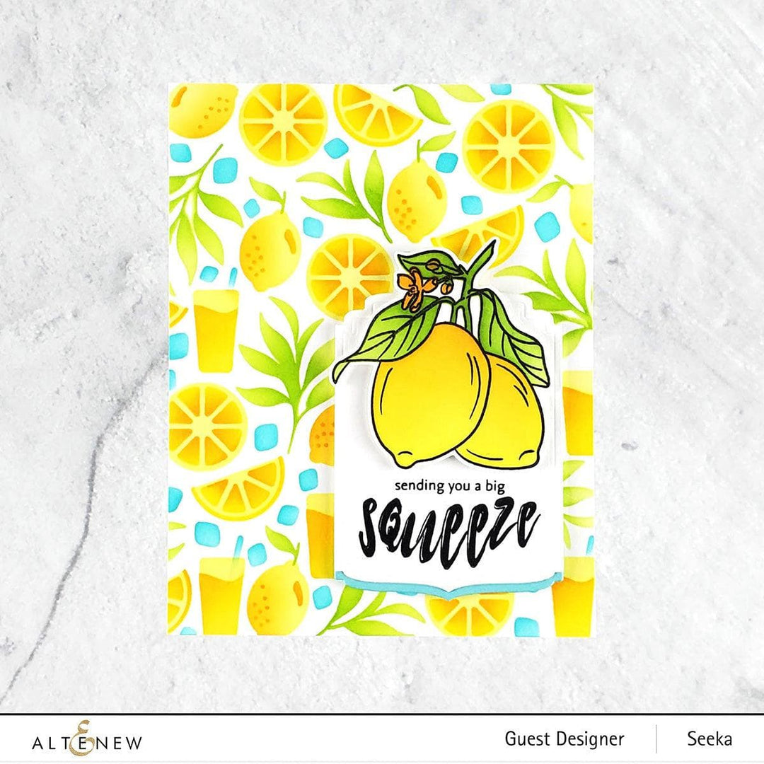 Altenew Stamp & Die & Stencil Bundle Zesty Life