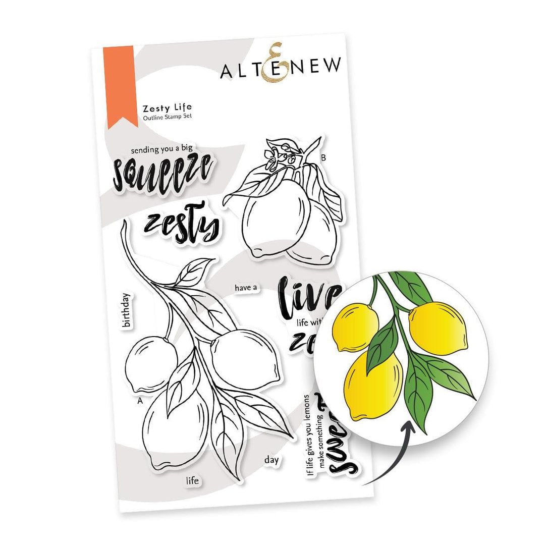 Altenew Stamp & Die & Stencil Bundle Zesty Life