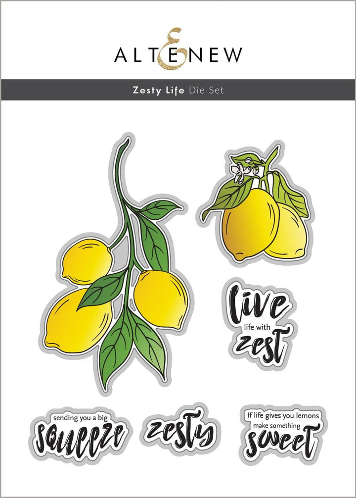 Altenew Stamp & Die & Stencil Bundle Zesty Life