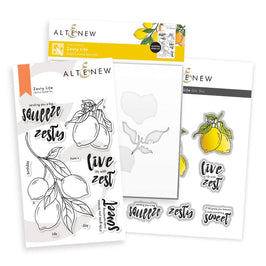 Altenew Stamp & Die & Stencil Bundle Zesty Life