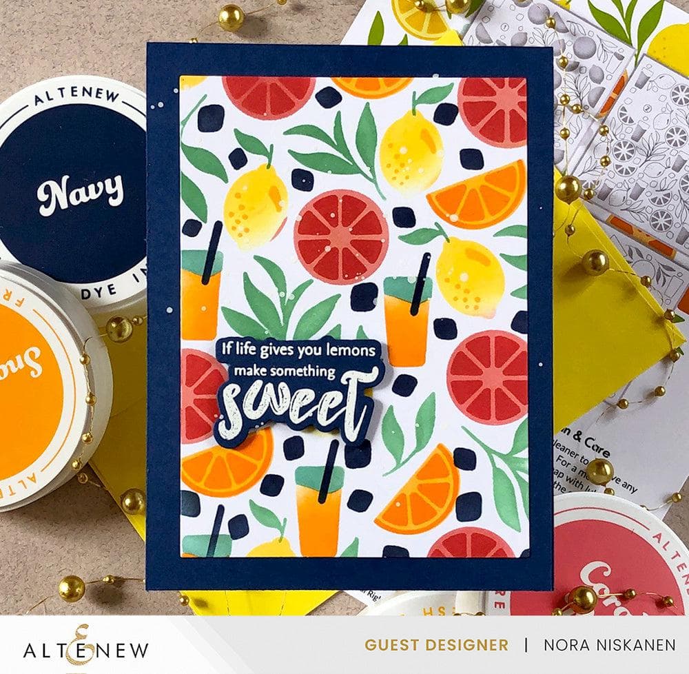 Altenew Stamp & Die & Stencil Bundle Zesty Life