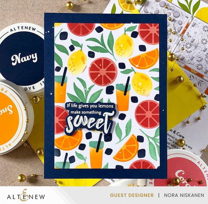 Altenew Stamp & Die & Stencil Bundle Zesty Life