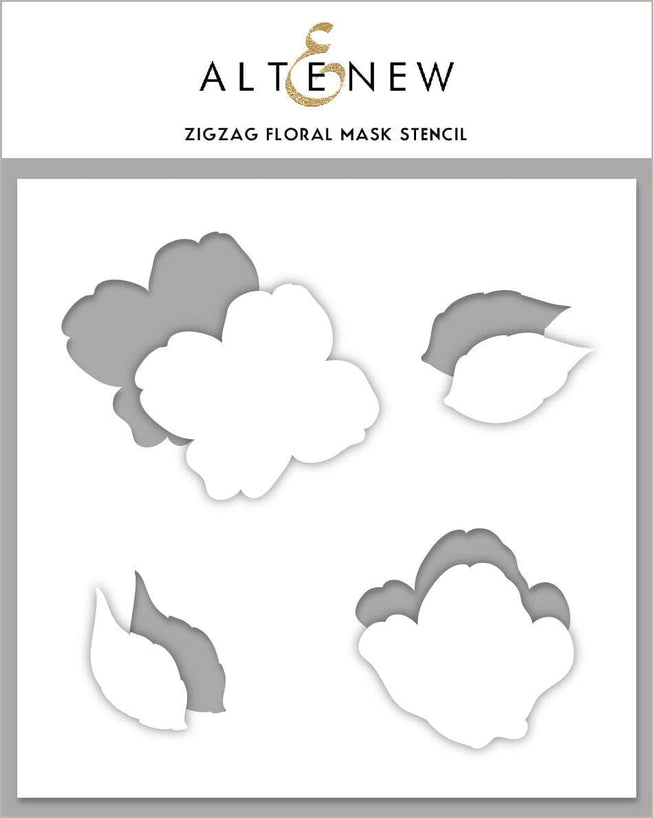 Altenew Stamp & Die & Stencil Bundle Zig Zag Floral