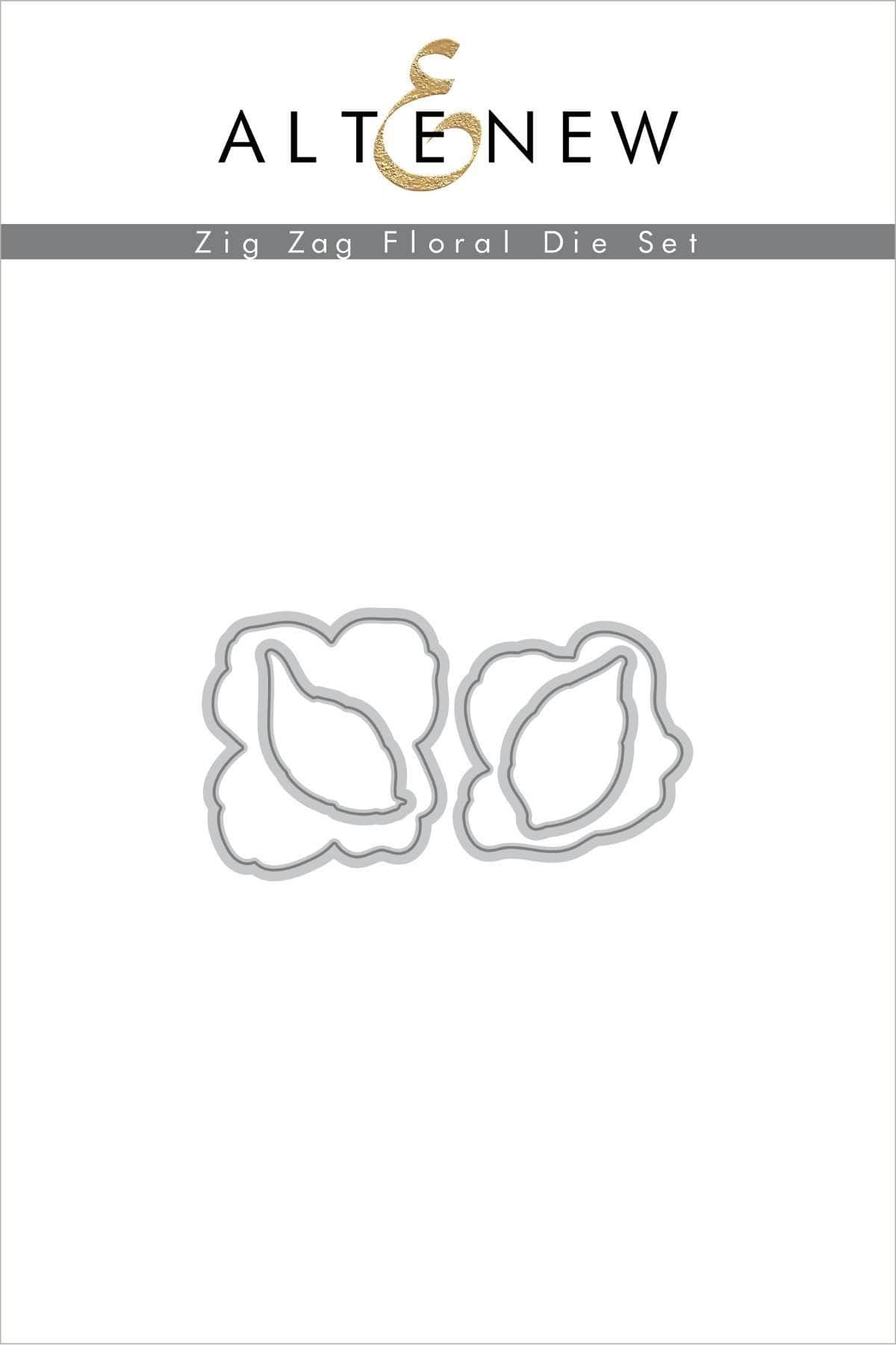 Altenew Stamp & Die & Stencil Bundle Zig Zag Floral