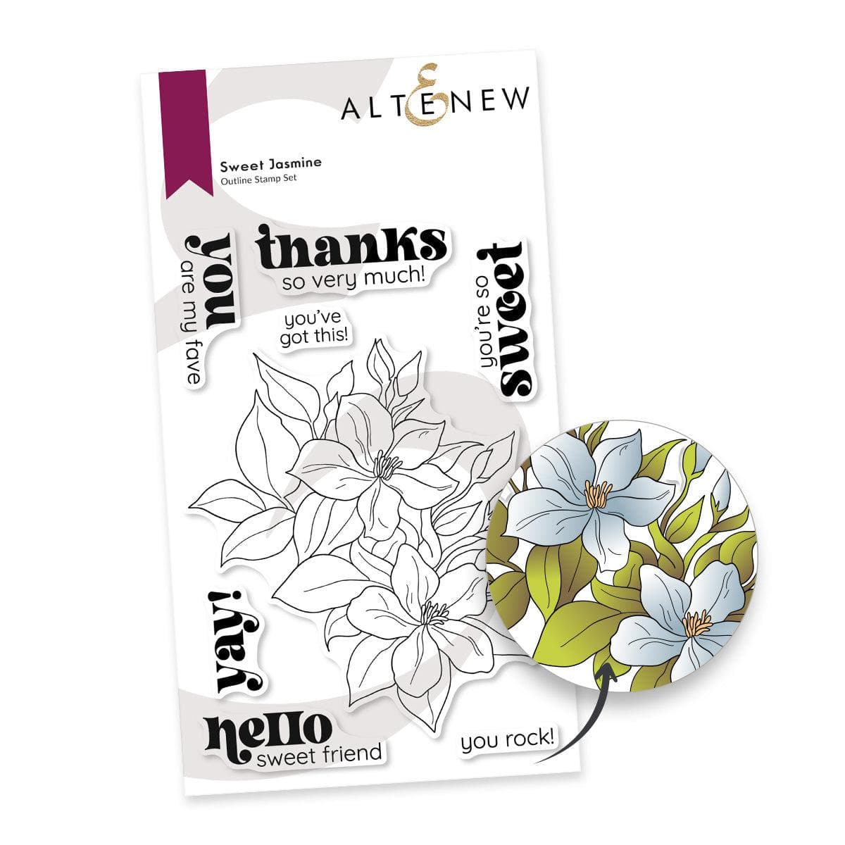 Sweet Jasmine Stamp & Die Bundle | Altenew