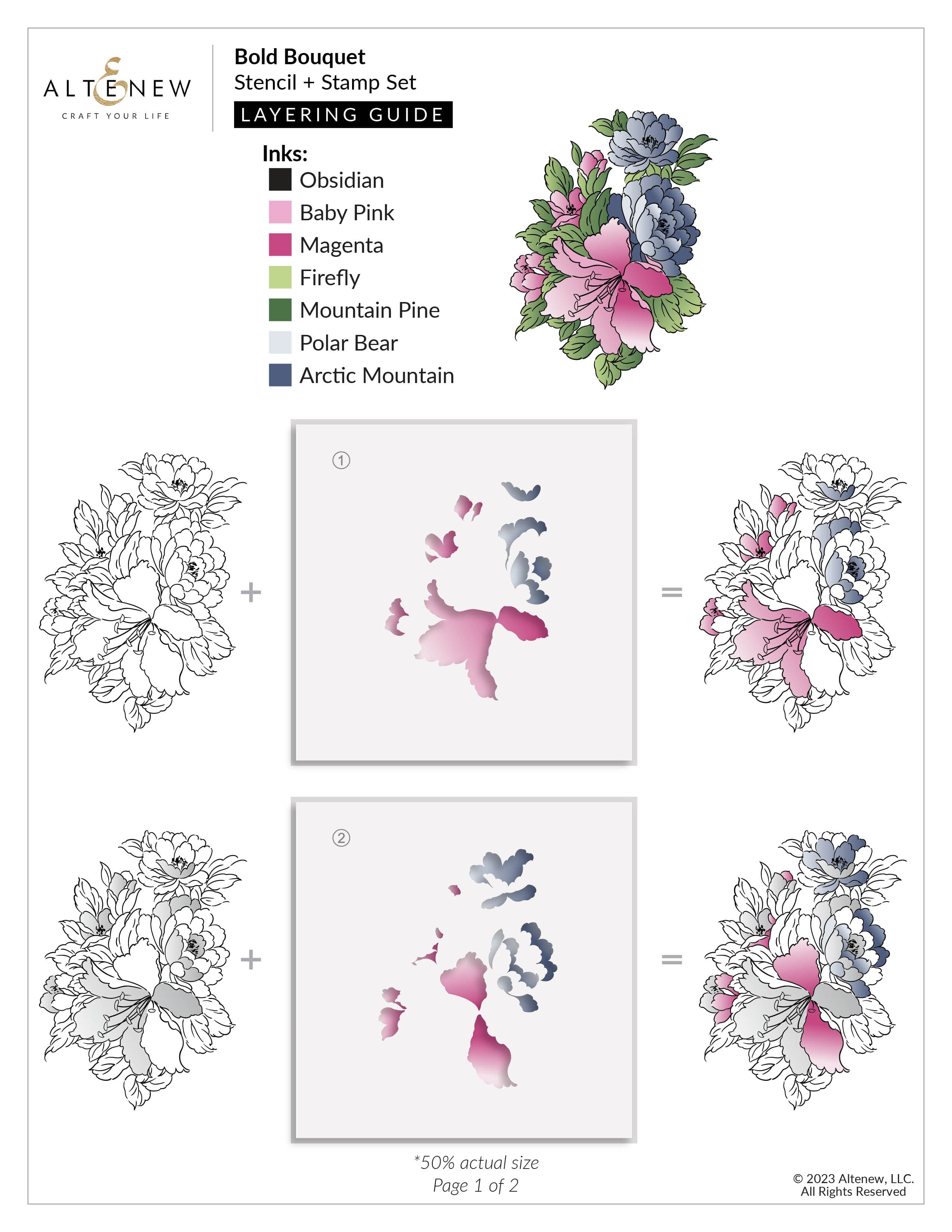 Bold Bouquet Stamp & Die Bundle | Altenew