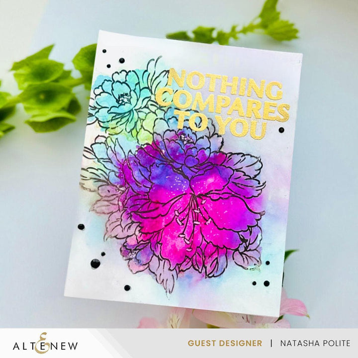 Altenew Stamp & Die & Stencil & Embossing Folder Bundle Bold Bouquet