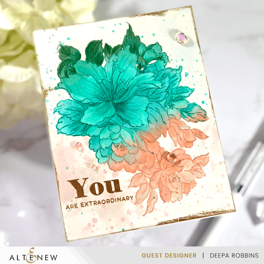 Altenew Stamp & Die & Stencil & Embossing Folder Bundle Bold Bouquet