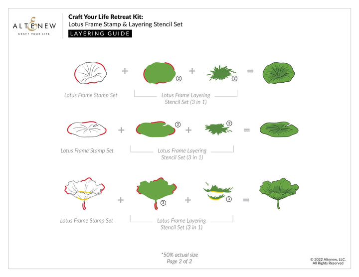 Altenew Release Bundle Lotus Frame Complete Bundle