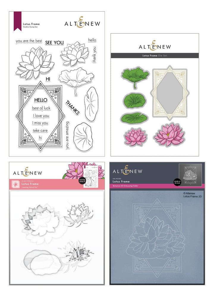Altenew Release Bundle Lotus Frame Complete Bundle