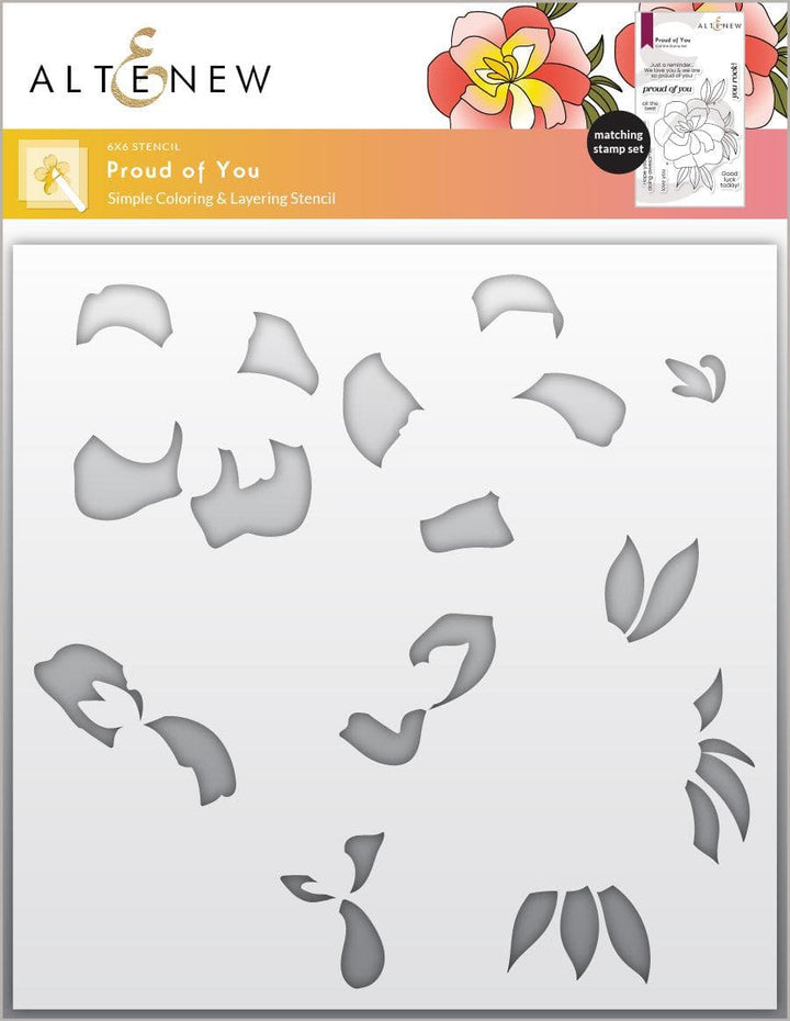 Altenew Stamp & Die & Stencil & Embossing Folder Bundle Proud Of You