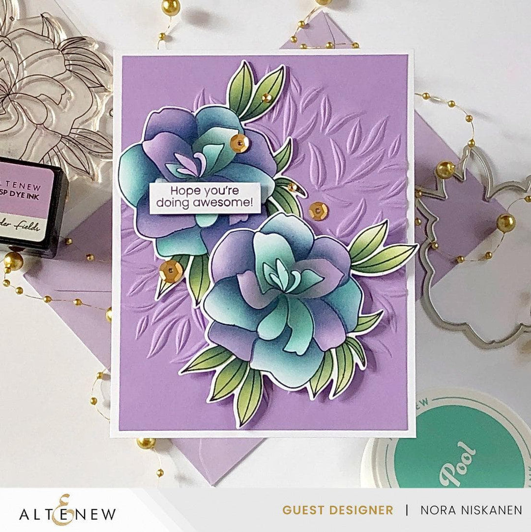 Altenew Stamp & Die & Stencil & Embossing Folder Bundle Proud Of You