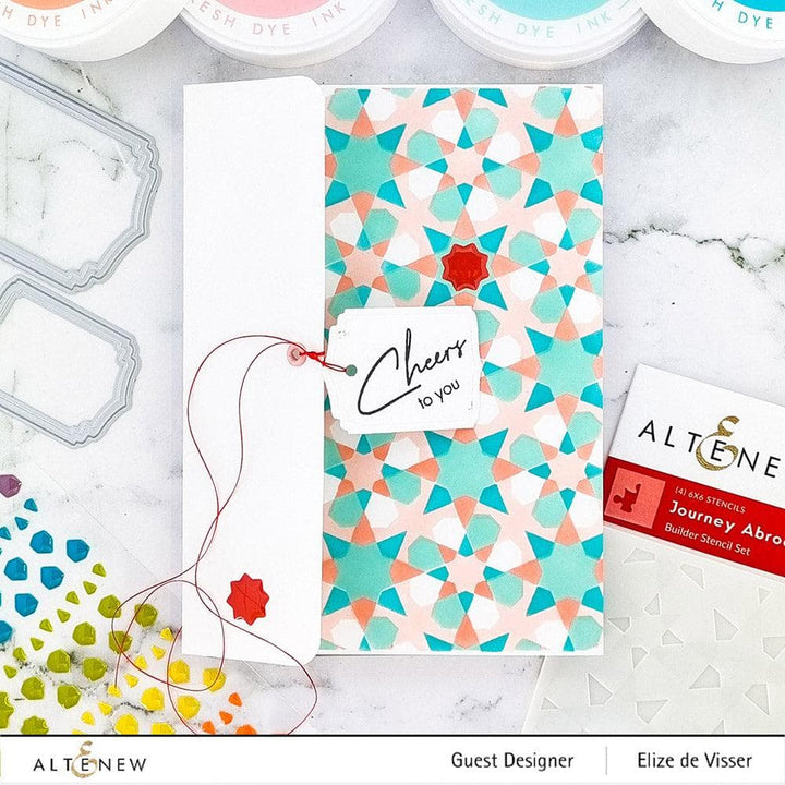 Altenew Stamp & Die & Stencil & Hot Foil Plate Bundle Journey Abroad