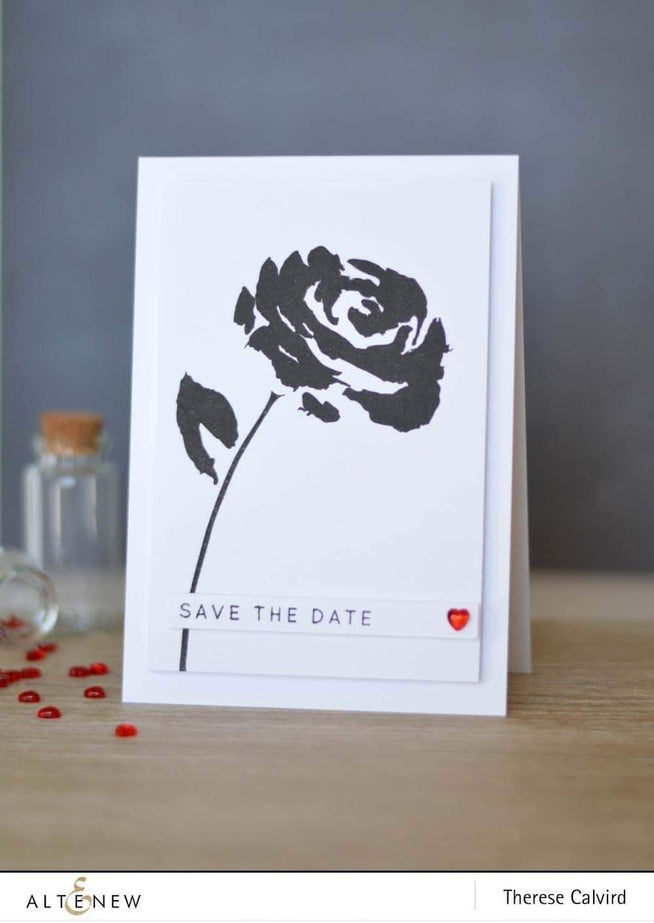 Altenew Painted Rose & Floral Ink Bundle featuring stamps and ink pads with floral and rose designs on white background.