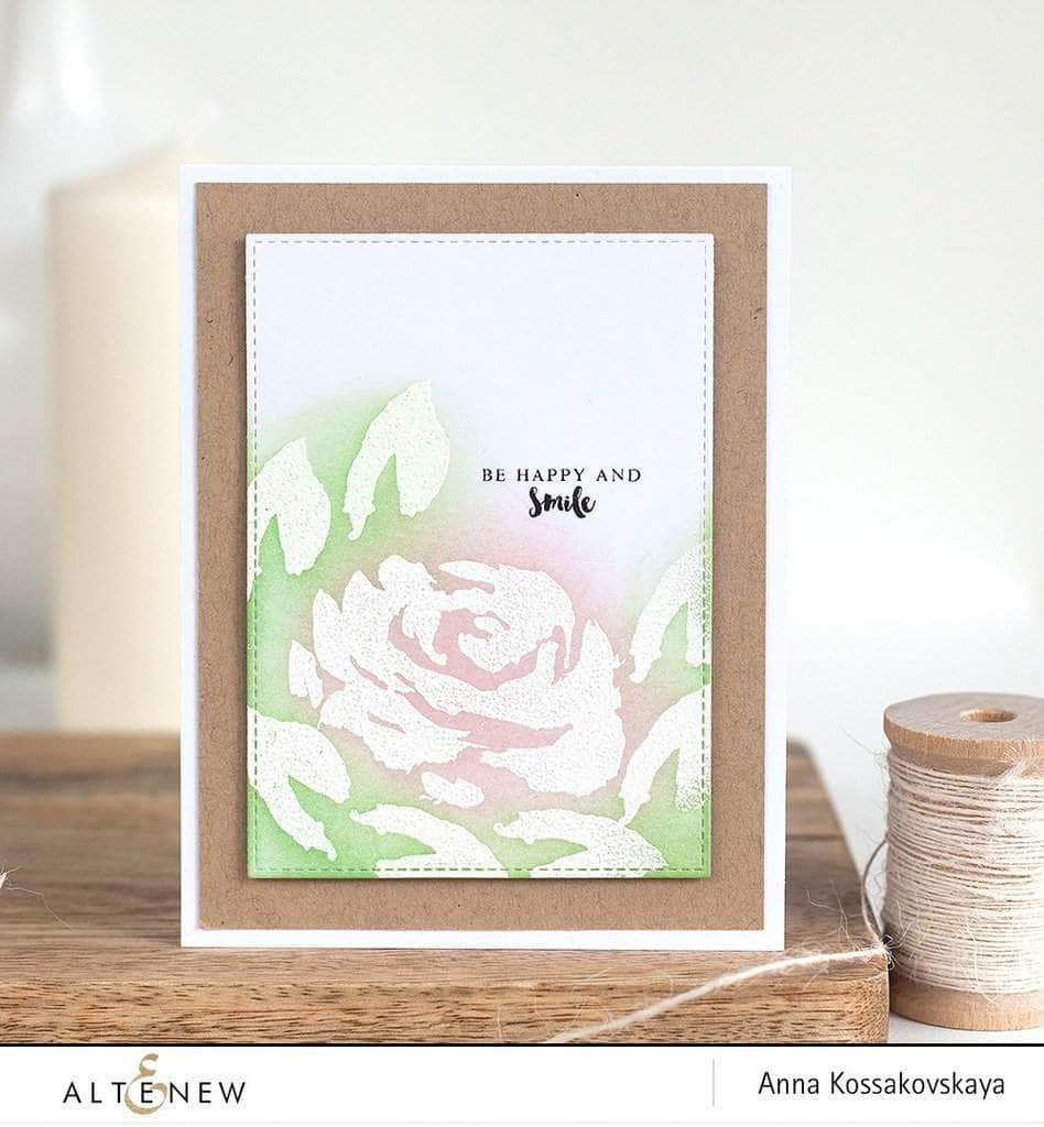 Altenew Painted Rose & Floral Ink Bundle featuring floral stamps and coordinating ink pads for crafting and card making.
