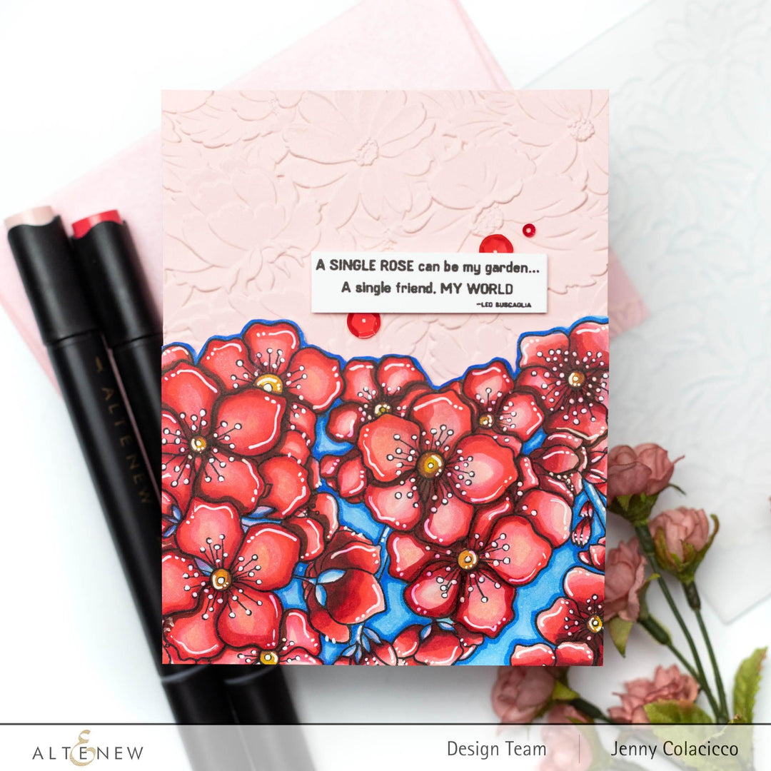 Altenew Stamp & Stencil Bundle Captivating Blooms Stamp & Stencil Bundle