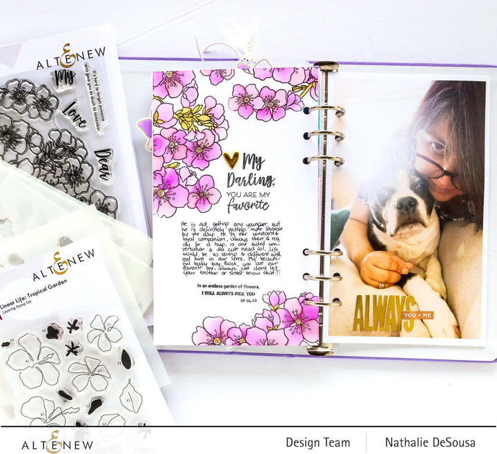 Altenew Stamp & Stencil Bundle Captivating Blooms Stamp & Stencil Bundle