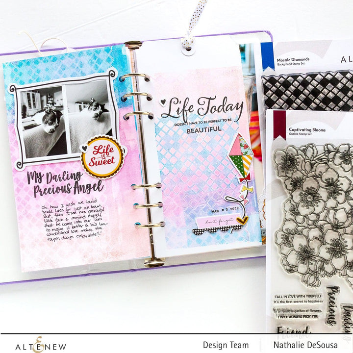 Altenew Stamp & Stencil Bundle Captivating Blooms Stamp & Stencil Bundle