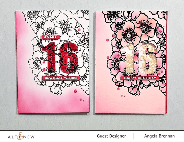 Altenew Stamp & Stencil Bundle Captivating Blooms Stamp & Stencil Bundle