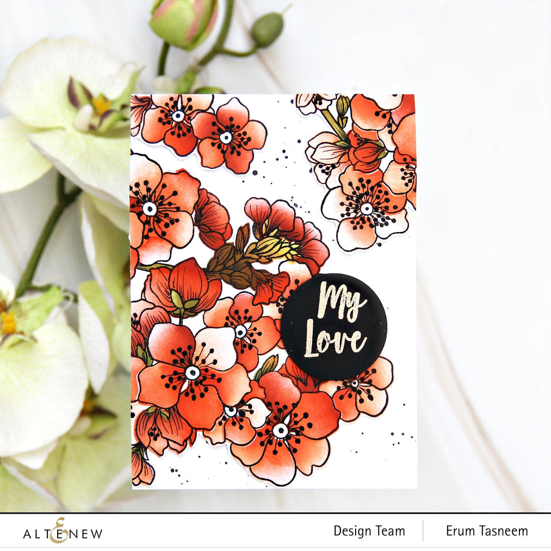 Altenew Stamp & Stencil Bundle Captivating Blooms Stamp & Stencil Bundle