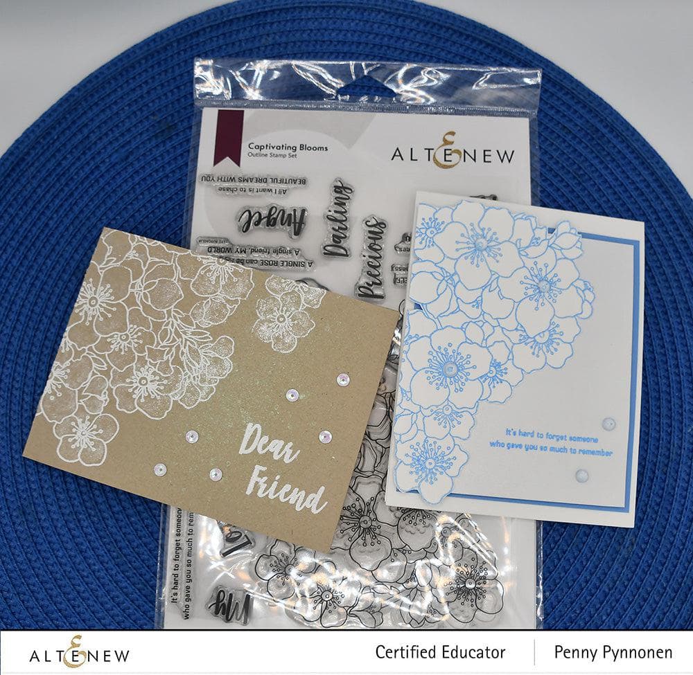 Altenew Stamp & Stencil Bundle Captivating Blooms Stamp & Stencil Bundle