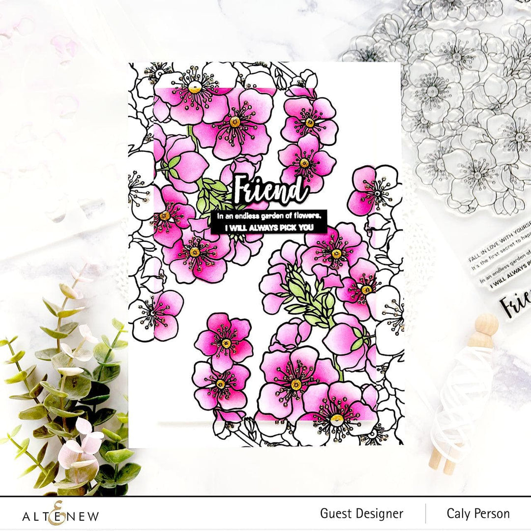 Altenew Stamp & Stencil Bundle Captivating Blooms Stamp & Stencil Bundle