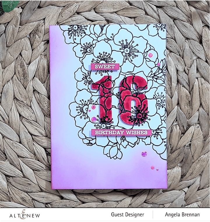 Altenew Stamp & Stencil Bundle Captivating Blooms Stamp & Stencil Bundle