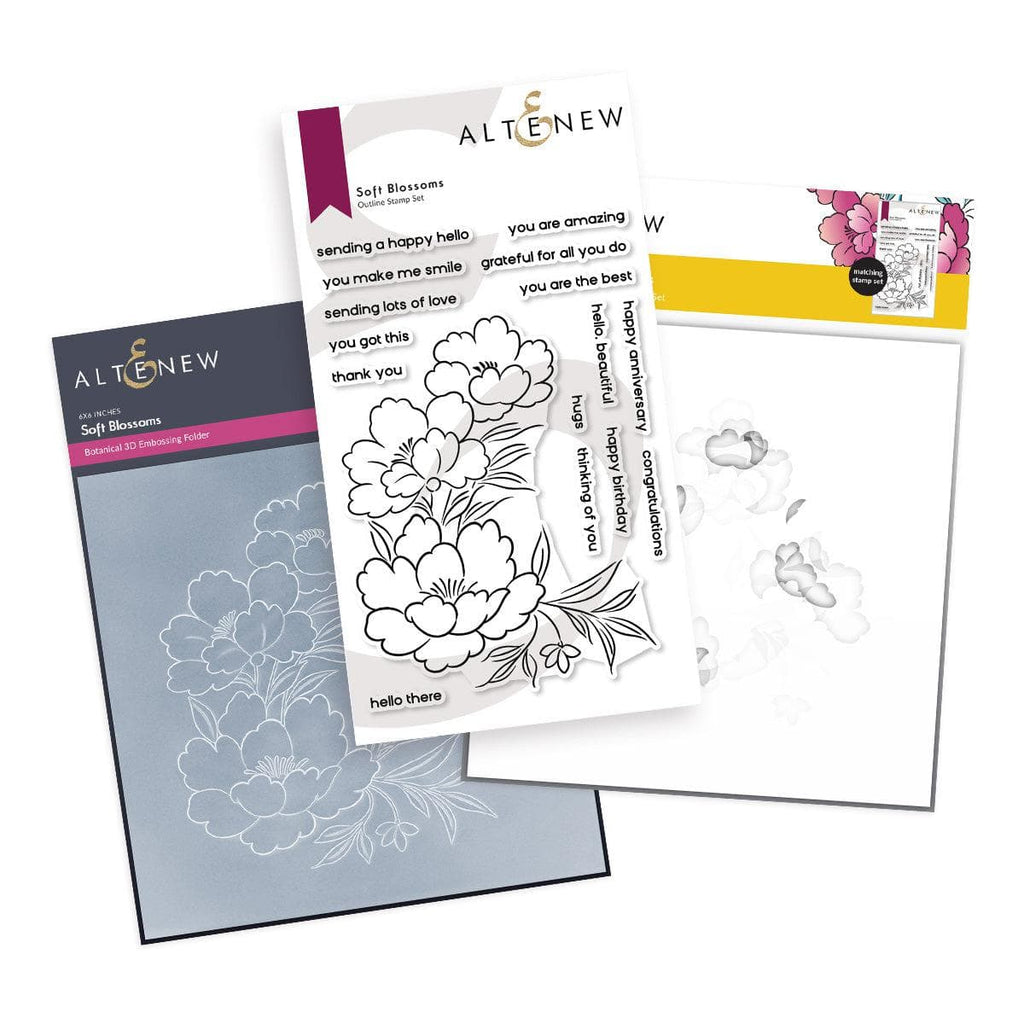 Altenew Soft Blossoms Complete Bundle Stamp Set