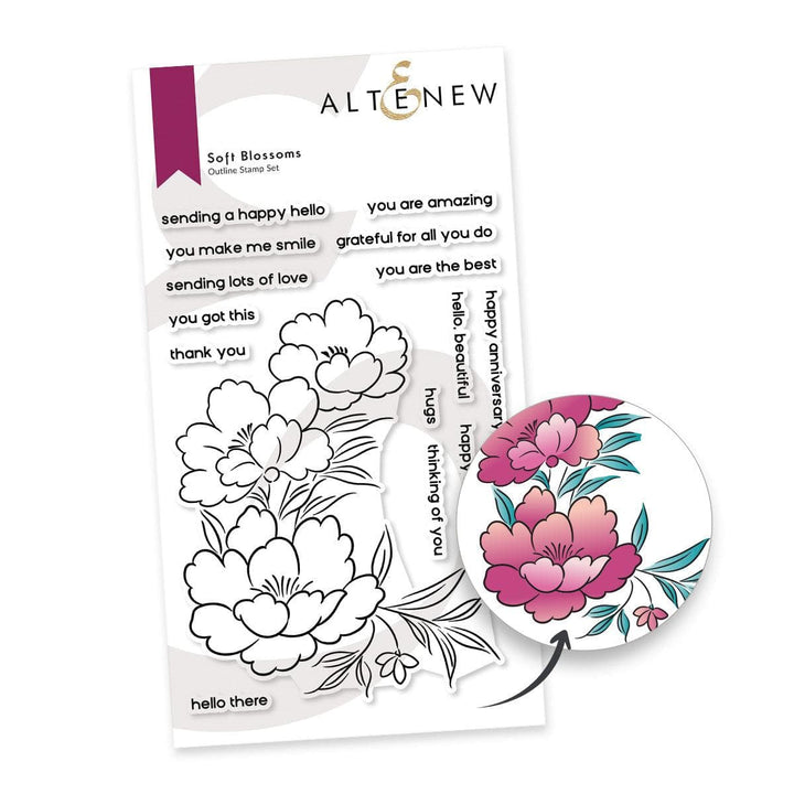 Altenew Stamp & Die Bundle Soft Blossoms