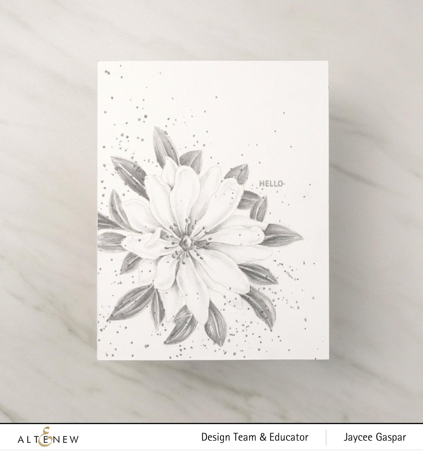 Altenew Stamp & Watercolor Bundle Paint-A-Flower: Wood Anemone & Hawaiian Shores Brush & Fine Tip Pens Bundle