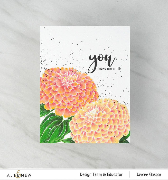 Altenew Release Bundle Paint-A-Flower: Zinnia Magellan Rose & Hawaiian Shores Brush & Fine Tip Pens Bundle