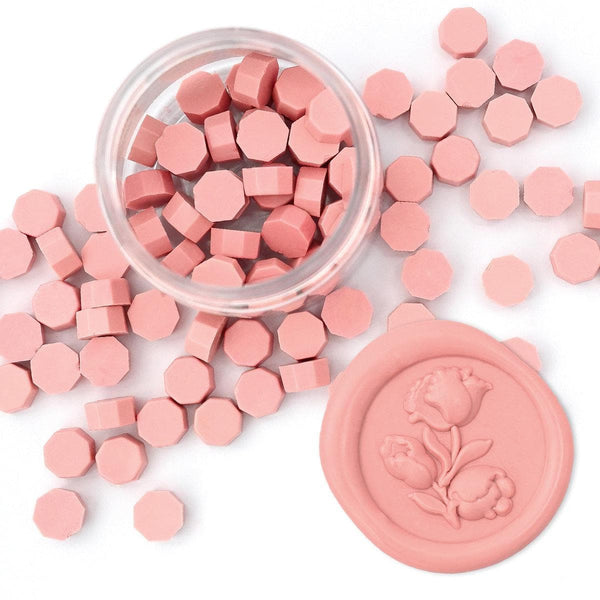 Dusty Pink Wax Beads