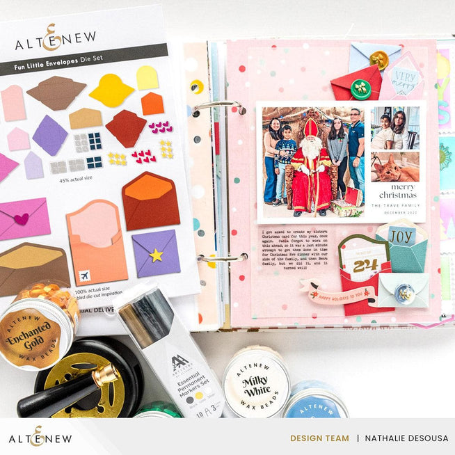 Altenew Essential Permanent Markers Set with colorful markers in a clear plastic case, ideal for stationery and gift use.