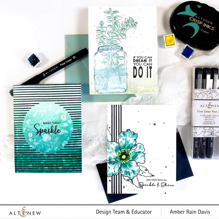 Be Creative Arts Crafts Stationery & Gifts Fine Liner Pen Set