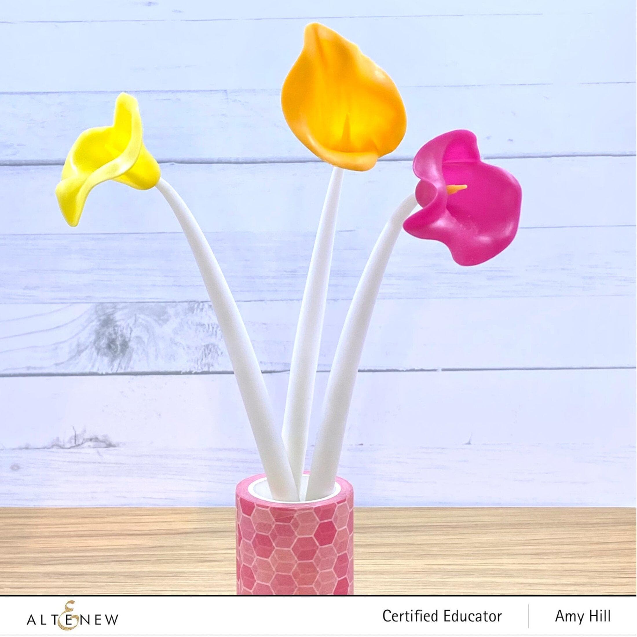 お値下げ！未使用スタンピンアップ　お花系　edgelitsダイ　ラブリーフラワー Flower Gel Pen Set - Calla Lily | Altenew