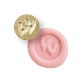 Mini Double Hearts Wax Seal Stamp