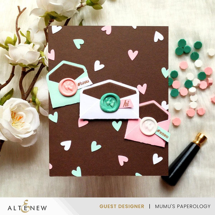 Mini Double Hearts Wax Seal Stamp