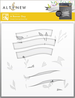 Photocentric Stencil A Banner Day Simple Coloring Stencil Set (2 in 1)