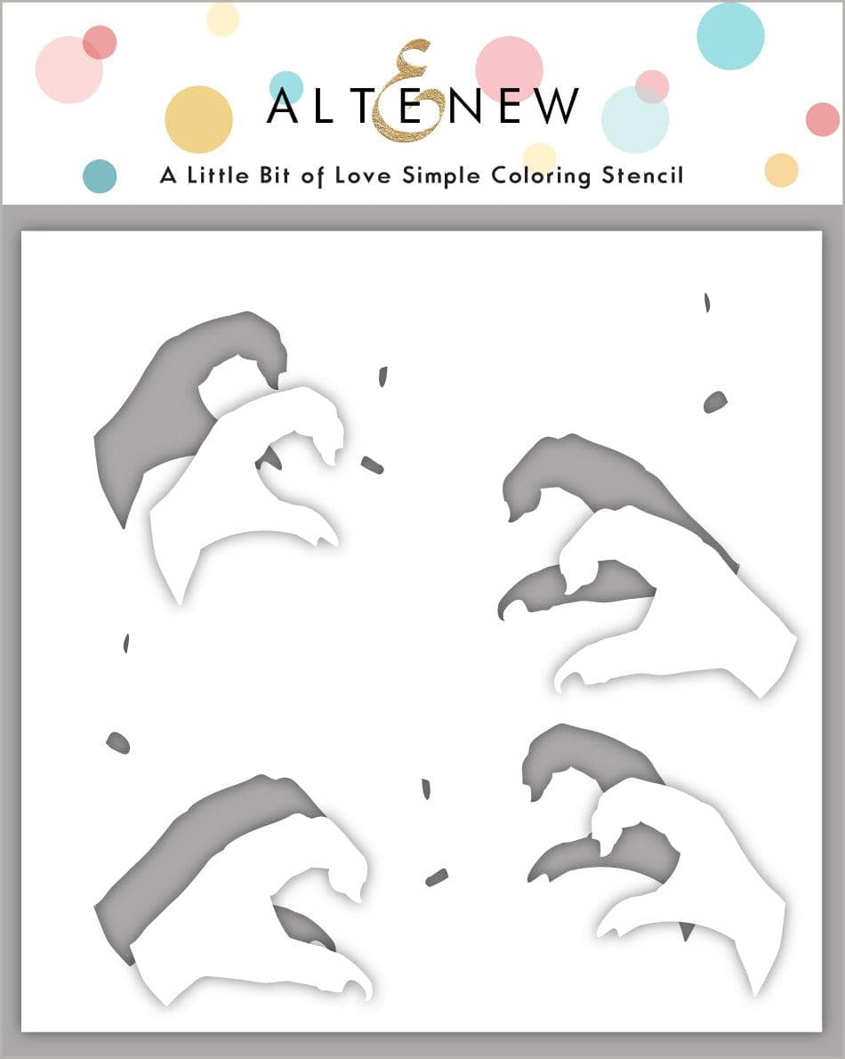 Photocentric Stencil A Little Bit of Love Simple Coloring Stencil