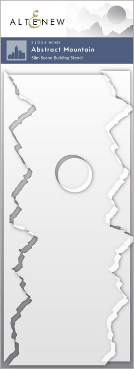 EXP Factors Stencil Abstract Mountain Scene Stencil