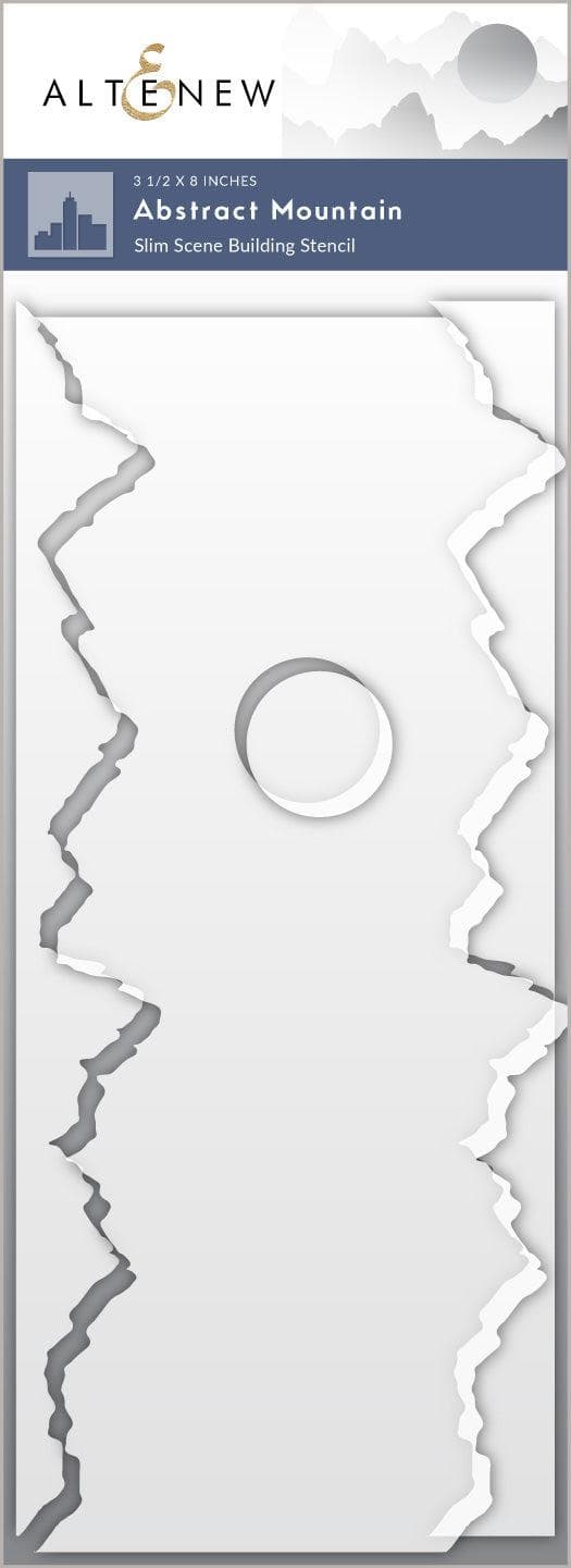 EXP Factors Stencil Abstract Mountain Scene Stencil