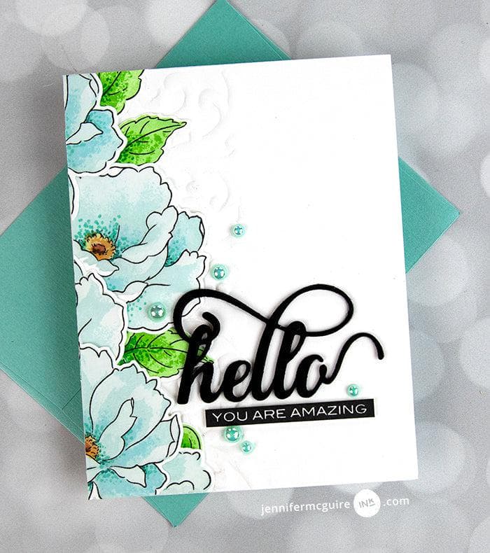 Photocentric Stencil Airbrushed Flowers Mask Stencil