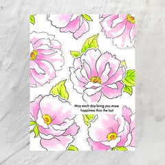 Photocentric Stencil Airbrushed Flowers Mask Stencil