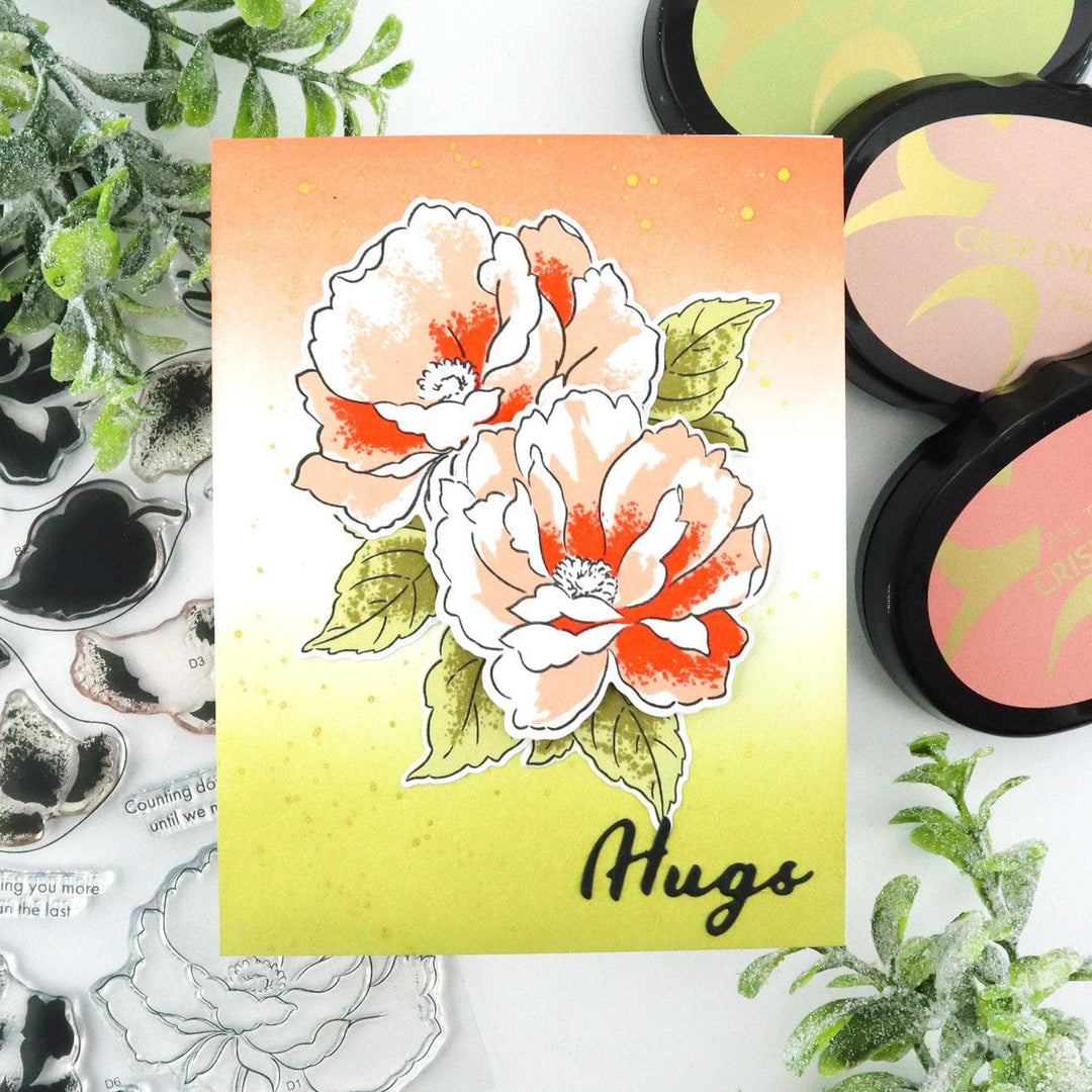 Photocentric Stencil Airbrushed Flowers Mask Stencil