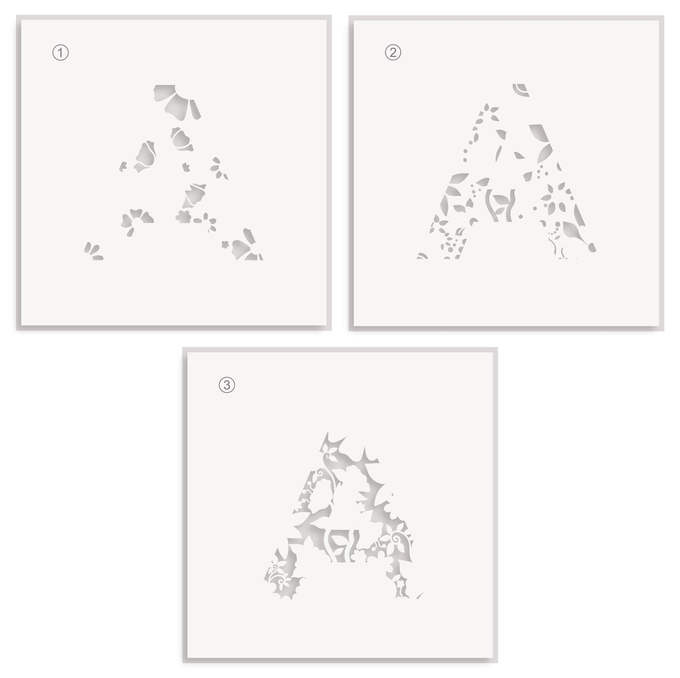 All Things A Simple Coloring Stencil Set (3 in 1)