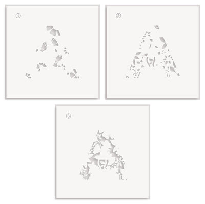 All Things A Simple Coloring Stencil Set (3 in 1)