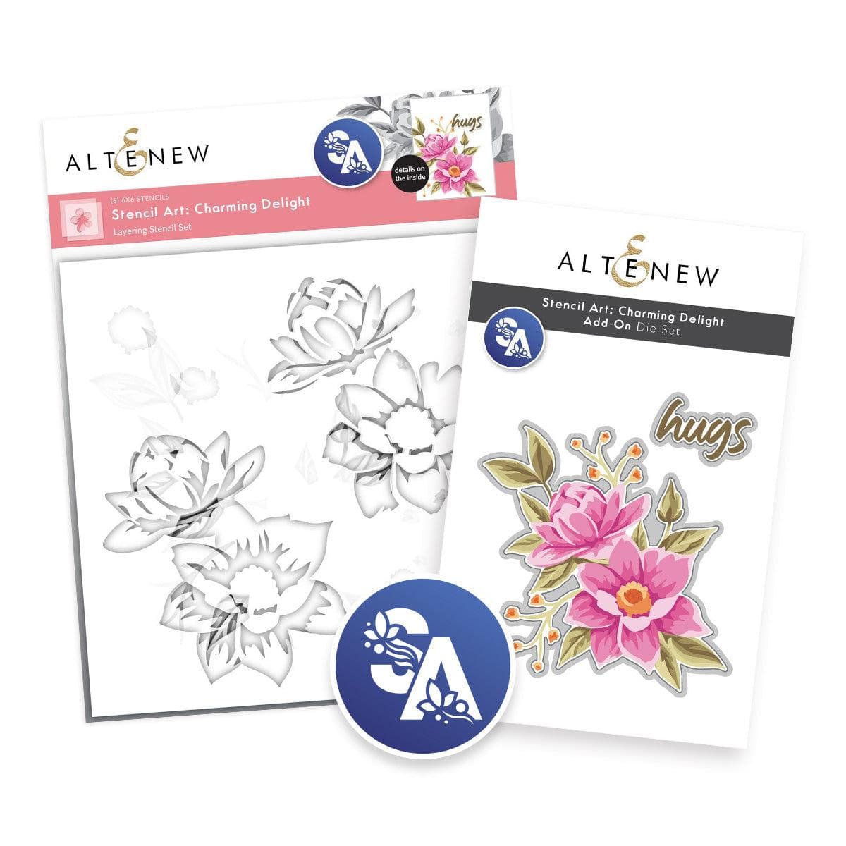 Stencil Art: Charming Delight & Add-on Die Bundle