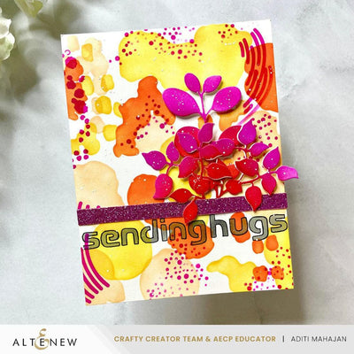 Stencil Art: Nature Splashes and Add-on Die Bundle