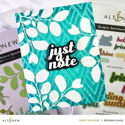 Stencil Art: Nature Splashes and Add-on Die Bundle