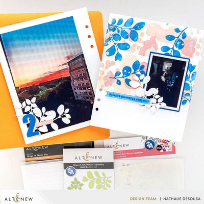 Stencil Art: Nature Splashes and Add-on Die Bundle